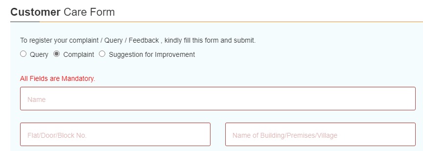 TIN/NSDL online complaint form guidance