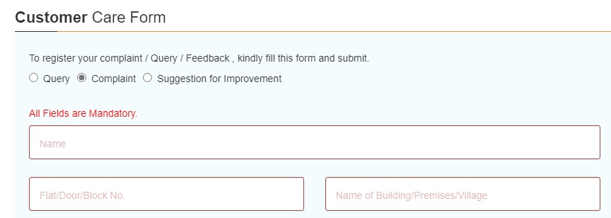 TIN/NSDL online complaint form guidance