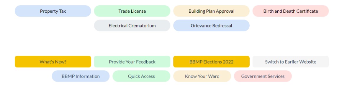 Guidance to fill out online grievance form - BBMP (bbmp.gov.in)