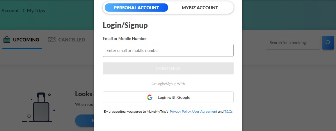 MakeMyTrip - गाइड के लिए ऑनलाइन शिकायत