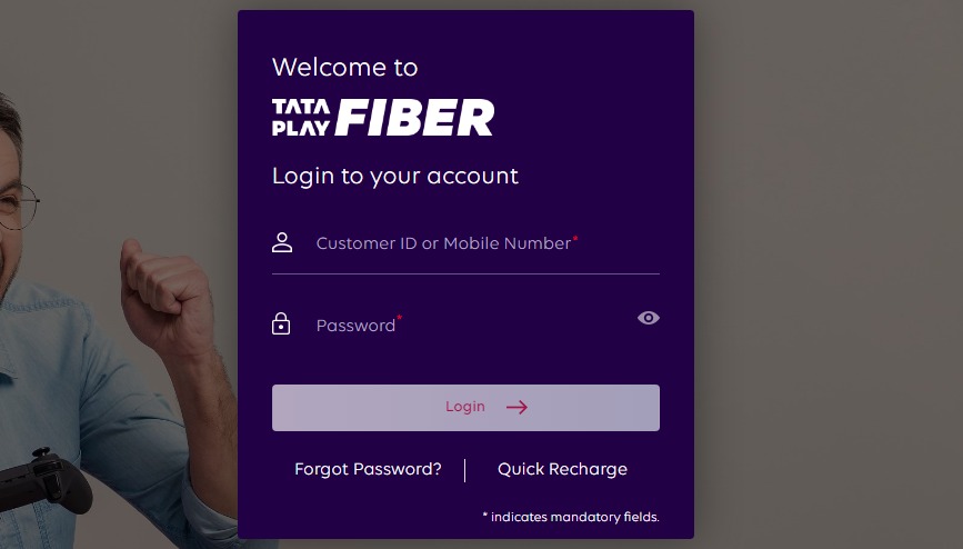 टाटा प्ले फाइबर खाते (tataplayfiber.co.in) के माध्यम से ऑनलाइन शिकायत दर्ज करें